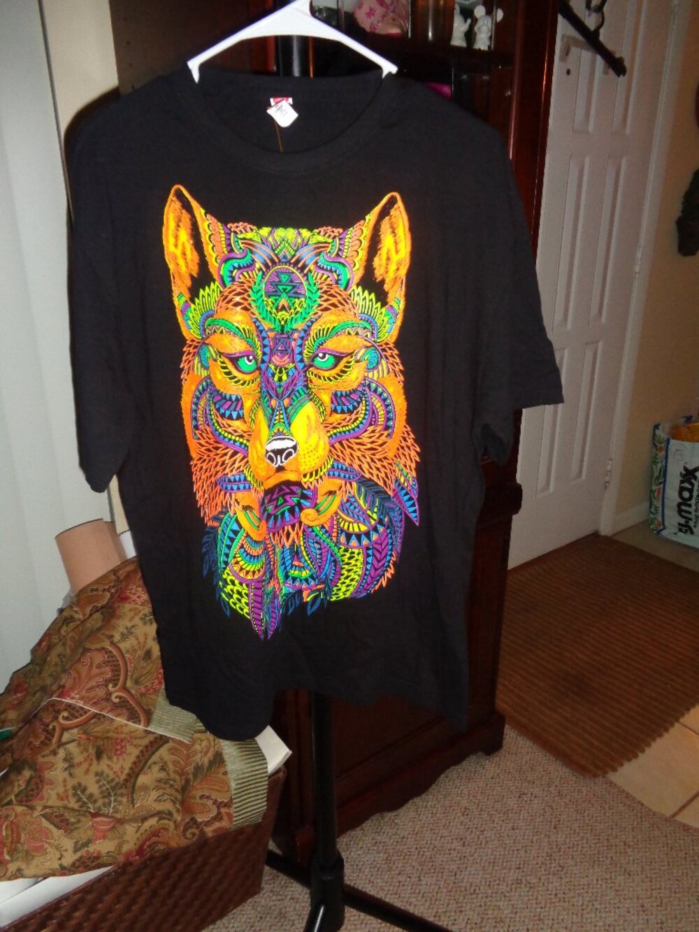 Ornate Mandala Tiger Lion ? Shirt Unisex Graphic T Shirt Size Large